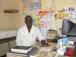 Alassane Balde, the chief of medical staff at Camp Penal, says condoms will not be distributed to the inmates. / Credit:Amanda Fortier